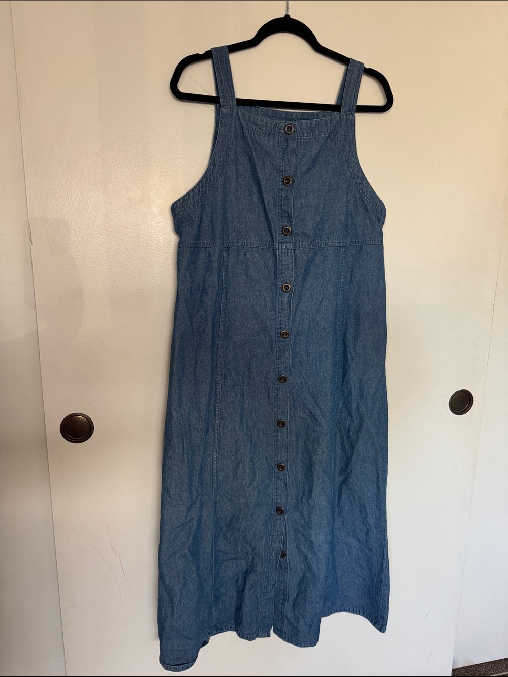 Vintage CrossRoads Denim Button-Front Women’s Midi Dress